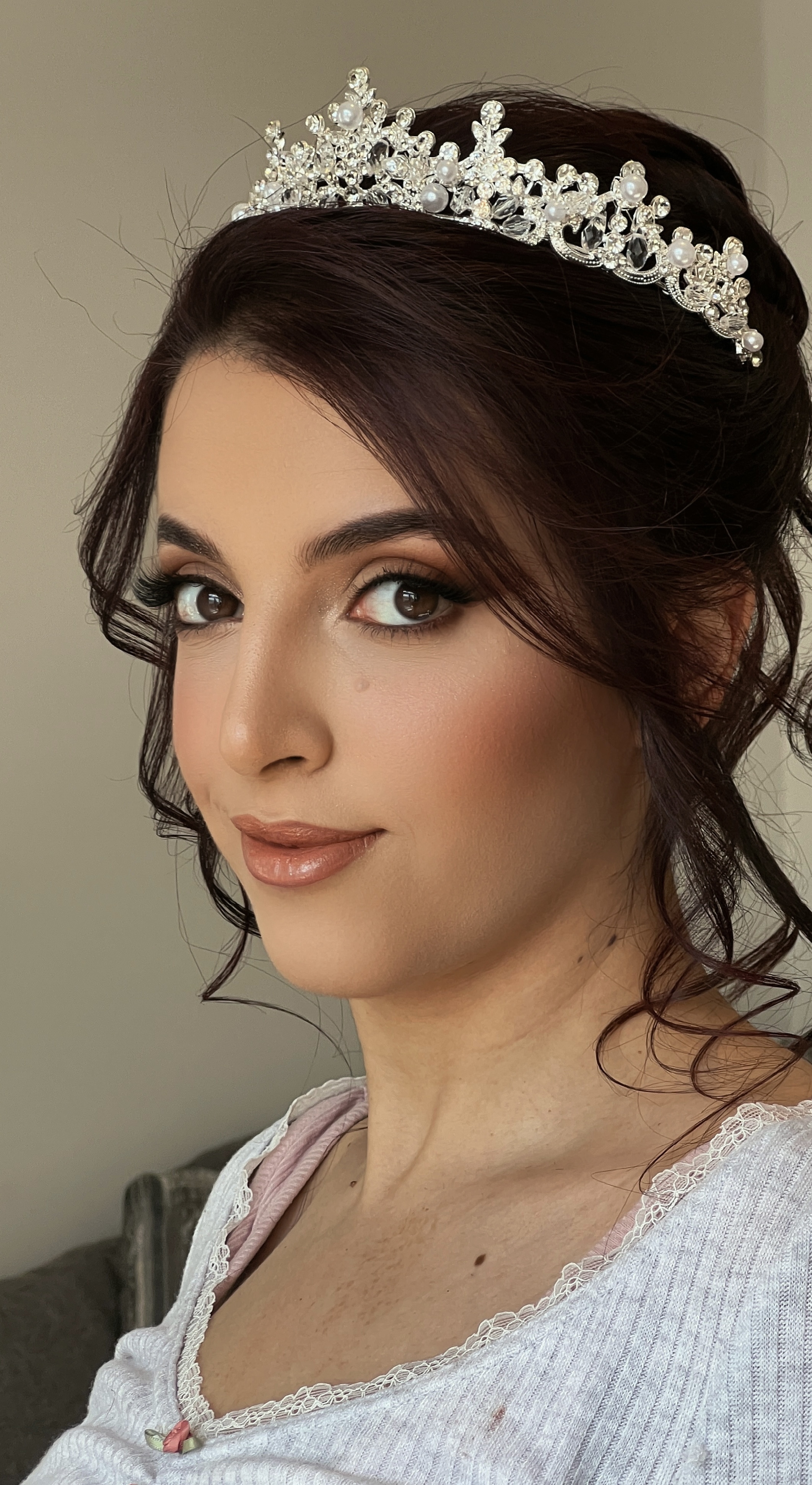 Bride with soft glam and flawless skin for a London wedding — makeup by Sahar, Makeup By Sahar